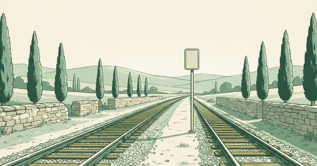 איור של שלושה מסלולי רכבת נפרדים מתפצלים בנוף עבור הכתבה „ריבית משתנה כל 5 שנים במשכנתא: למה המספר הנמוך בהתחלה לא אומר שזה המס…”